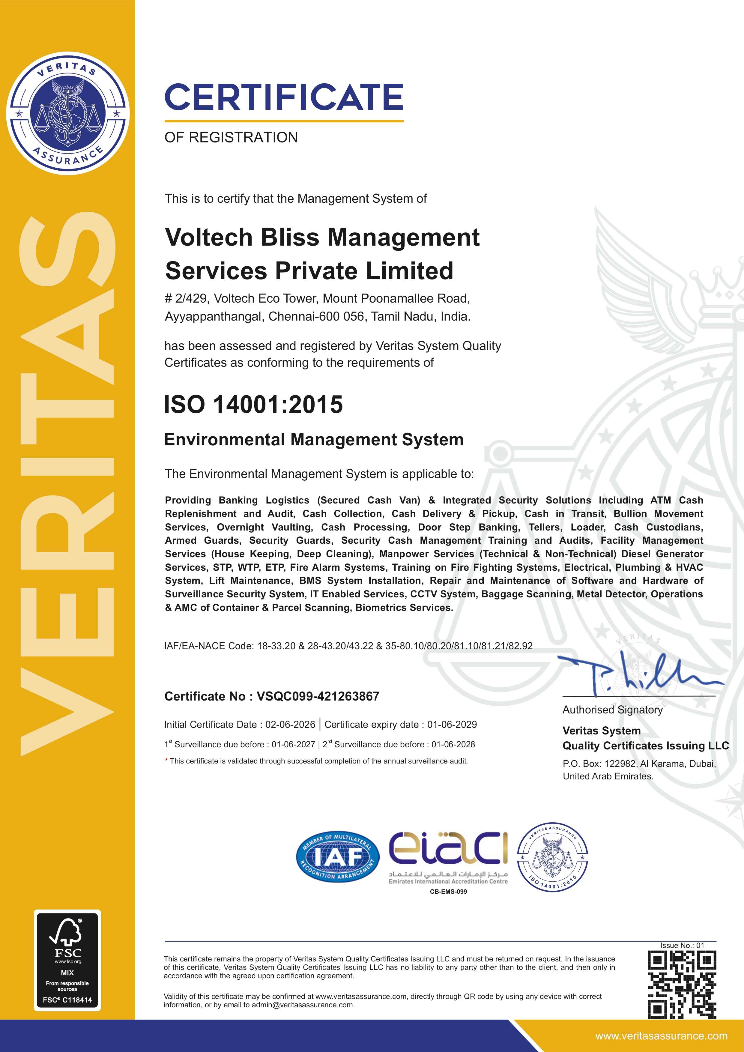 ISO 14001 Certification