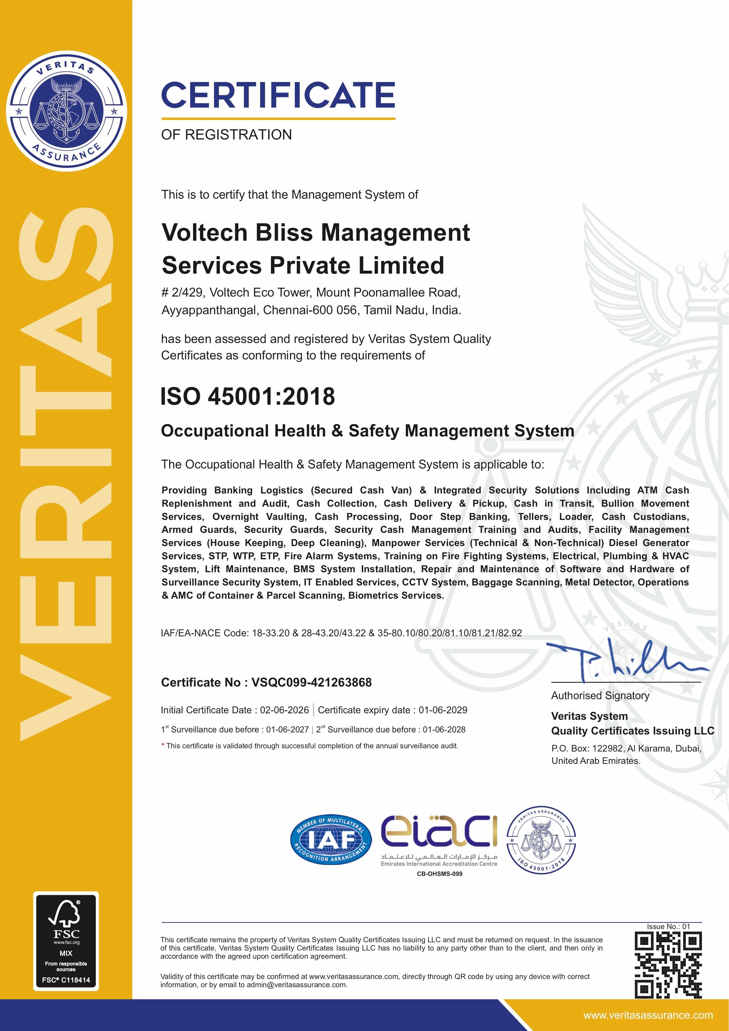 ISO 45001 Certification
